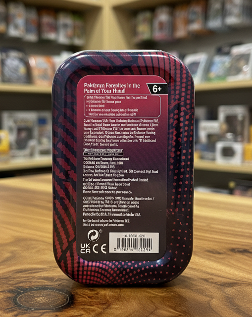 Pokemon Lucario Mega Evolutions Tin - Official Trading Card Collectible Storage Case - Tall Grass Grabs