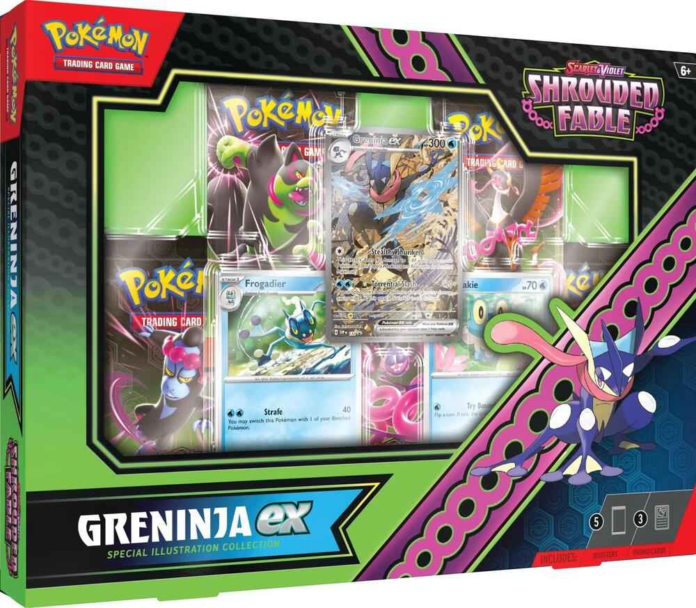 Shrouded Fable - Greninja ex OR Kingdra ex Special Illustration Collection Pokémon Trading Card Game Set - Tall Grass Grabs
