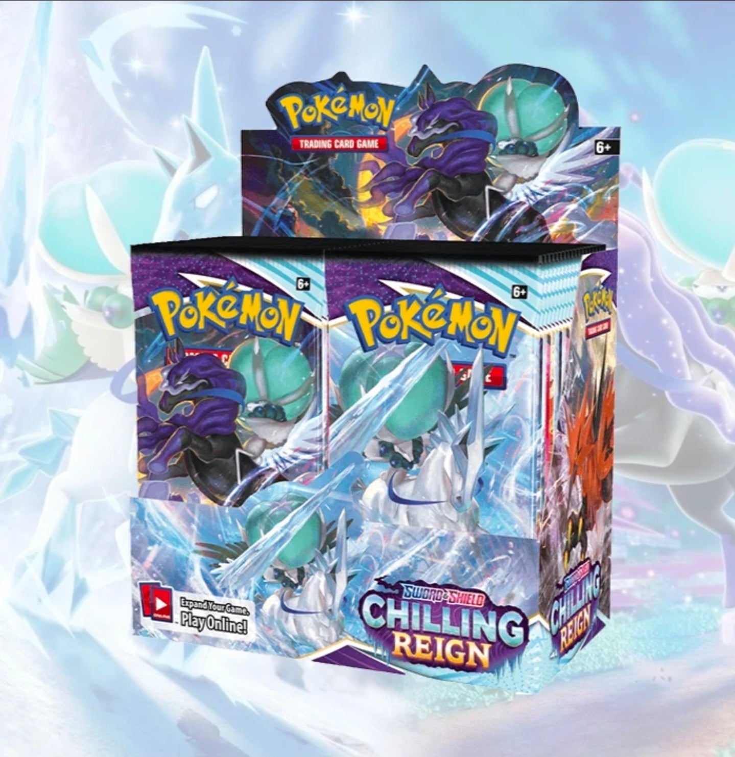 Pokemon TCG: Chilling Reign Booster Box - Sealed/Unopened with No Tears or Rips -  Sword & Shield Era - Tall Grass Grabs