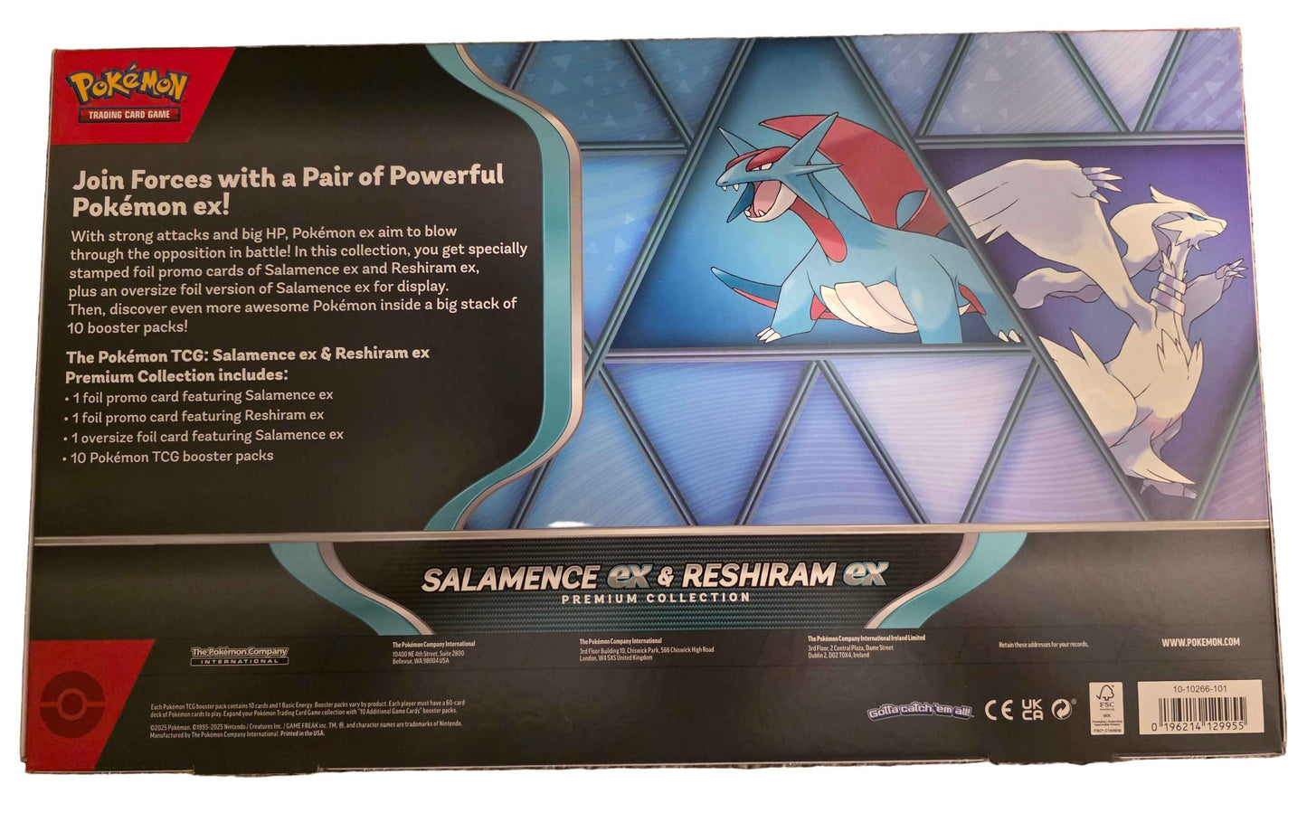 Salamence ex & Reshiram ex Premium Collection - Tall Grass Grabs