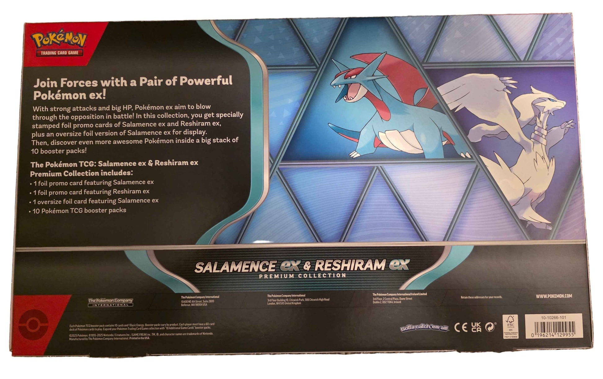 Salamence ex & Reshiram ex Premium Collection - Tall Grass Grabs